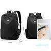 Mochila Ll Mochilas de yoga Laptop Travel Outdoor Bolsas deportivas impermeables Adolescente Escuela Black Grey1