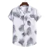 Erkek sıradan gömlekler erkekler tişört soyulmuş yetenekli gömlek katlanır tahta baskı kısa kollu tutucu yaz kıyafetleri için