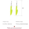 Dangle Earrings Sindlan 1 Pair Goth Fluorescent Green Knife Pendant For Women Funny Fairy Grunge Arms Couple Y2k Fashion Jewelry Aretes