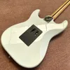 Custom Shop, white ST electric guitar Floyd vibrato system, single single pickup, Maple fingerboard high quality, free shipping