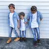 T-shirt Marca Toddler Infant Bambino Bambini Neonati maschi Camicia di jeans T-shirt a maniche lunghe Top Abbigliamento Tasca Abbigliamento casual 1-6T 230605