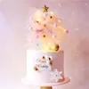 Forniture festive Palla di pelo Filato Albero di Natale Cake Topper per la decorazione della festa di compleanno Ballet Girl Wedding Love Gift Baby Shower Baking