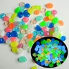 Garden Decorations 50100Pcs Glow in the Dark Garden Pebbles For Sidewalk Garden Terrace Lawn Garden Patio Fish Tank Aquarium Decoration Glow Stone 230606