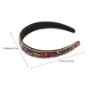 Pendant Necklaces 2 Pcs Rhinestone Studded Headband Womens Headbands Fashion Women's Embellished Beaded Padded Puffy