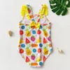 Costumi da bagno 212Y Toddler Neonate costumi da bagno costume da bagno Stampa leopardata Costumi da bagno per bambini Kid girls Costume da bagno Beachwear 230605