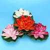 Decorative Flowers PRETYZOOM 4PCS 17CM Artificial Floating Realistic Water Pads Ornaments For Home Garden Patio Pond Aquarium