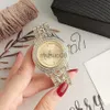 Other Watches Brand Watches Women Lady Girl Diamond Crystal Big Letters Style Metal Steel Band Quartz Wrist Watch pretty durable gift grace highly qualit J230606