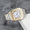 New square watch 39.8mm stainless steel automatic mechanical waterproof fashion couple watches