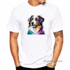 القمصان الرجال الملونة chihuahua/الملاكم الكلب/يوركشاير تيرير/ألمانيا الراعي/dachshund قميص men kawaii dog lover tshirt homme قمم