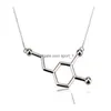 Pendant Necklaces Dopamine Molece Chemical Forma Necklace Fashion Women Structure Graduation Gifts Drop Delivery Jewelry Pendants Dhav1