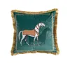 Modern Design av högsta kvalitet Luxury Horse Pillow Cover Sofa Decoration Cushion Cover Lumbal Pudow Case 45x45 Bed Decoration Pudow Case