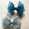 Papier opakowania 55 cm Organza Wstążka Przezroczysta falista tiul dla dziewczynki DIY Hair Bow Akcesoria Prezent Wedding Breake Lose Lace 230605