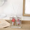 120ml Cartoon Reed Diffuser Gift Set 100ml Home Geur Vervangende Olie Rose Lime Basilicum Citrus Pacific Breeze Witte Thee