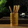 保管ボトル竹キッチンカトラリーオーガナイザーフォークスプーン用の箸用テーブルホルダー