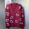 23CCS Nya kvinnors tröjor Fashion Long Sleeve Cardigan Knitwear Women Designer Sweaters AA