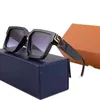 2023 Gafas de sol de lujo Gafas de sol de diseñador para hombres, mujeres, gafas, protección UV, moda, gafas de sol, carta, anteojos informales con caja muy buena.