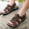 Outdoor Sommer Sandalen Männer Schuhe Neue Echtes Leder Komfortable Strand Sandale Männlichen Alias Wandern Chaussure Hohe Qualität Schuhe L230518