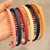 Other Women Simple Colorful Matte Toothed Hairbands Broken Hair Finishing Headband Outdoor Hair Headwear Fashion Hair Accessories