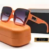 Rectangle Unisex Sun Glasses Classic Orange Designer Woman Sunglasses Hollow Side Mens Driving H Sunglass Women Eyewear Eyeglasses with Box