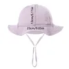 Bébé coton seau chapeau enfants crème solaire casquettes d'extérieur garçons filles imprimer Panama chapeau unisexe plage pêche chapeau pour 3-12 mois