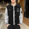 Vestes pour hommes Hiver Tendance pour hommes Lâche Casual Baseball Top Adolescent Garçon Veste Vêtements Polaire Hommes