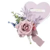 Dekorativa blommor Corsage Flower With Ribbon Faux Pearl High Simulation Romantic Wedding Decoration Bride Bridesmaid Girl Wristband