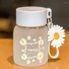 Water Bottles Glass Portable Frosted Teacup Cup Girls' High Temperature Resistant Good-looking Mini Small Capacity