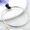 Подлинная подходящая браслет pandora Bracelet Charms Bead Penent Diy змея змея -цепи сердца браслет бусин для подходящих