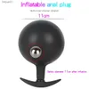 Inflatable Anal Dilator Massager Dildo Anal plug Adult Sex Toys For Men Anus Expandable Butt Plug With Pump Sex Toys for Wo