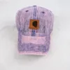 American-Style Distressed Washed Cotton Baseball Cap Solid Color Sun Hat Couple Travel Sun-Proof Hat Cowboy Hats High-end