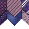 Pajaritas Moda Azul Púrpura Rojo Corbata Hombres Negocios Formal Boda Corbata Raya Floral Cuello Puntos Camisa Vestido Accesorios