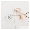 Band Ringen Mode Tak Laurierblad Ring Voor Vrouwen Meisje Luxe Vintage Gouden Sier Sieraden Accessoires 2021 Drop Levering Dhurw