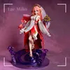 24 cm Genshin Impact Yae Miko Anime Girl Figure Yae Miko Sexy Action Figure Qiqi/Xiao/Hu Tao Figurine Figurine Model Model Doll Toys L230522