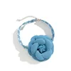 Choker KMVEXO Gothic Elegante Große Jean Rose Blume Schlüsselbein Kette Halskette Für Frauen Hochzeit Braut Temperament Mariage Schmuck