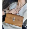 Savette Symmetry Slim Pochette Long Handbag Totes Real Suede Leather Designer Top Handle Handbags Retro Clutch Buckle Flip Cover Dinner Purse Tote Crossbody Bag