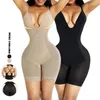 Shapers da donna U Plunge Neck Nude Body Donna Stretch Tinta unita Biancheria intima setosa Tute lombari Shapewear