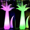 Led éclairage 3mts palmier gonflable avec souffleur de Base piliers lumineux fête DJ décoration de mariage pour la Performance sur scène