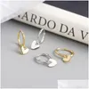 Dangle Chandelier Sier 최신 Love Heart Hoop Earrings Female Fashion Cute Romantic Elegant Jewelry 커플 수제 선물 Drop Deli DHS8D