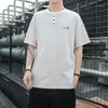 Men's T Shirts Pink Men Shirt Summer Cotton All Match Plain T-Shirts Mens Short Sleeve Round Collar Loose Plus Size Funny