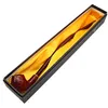 Smoke Pipes Exquisitely carved red resin wood pipe with a length of 410mm, fashionable and elegant long slender wooden pipe