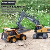 ElectricRc Araba Çocukları 24G Uzaktan Kumanda Excavator RC Model Oyuncaklar Dökme Kamyon Buldozer Mühendislik Aracı Noel Doğum Günü Hediyeleri 230605