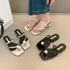 Pantoufles Bailamos été marque femmes mode pince orteil doux chaussures plates dames confort élégant plage Sandalias Mujer