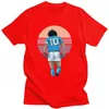 T-shirts pour hommes couleur taille vêtements d'été chemise Diego Maradona main de dieu argentin footballeur Napoli haut T-Shirt coton t-shirts hauts