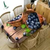 Toalha de Mesa Padrão de Frutas Cozinha Sala de Jantar Toalha de Mesa Retangular Anti-incrustante Escrivaninha Ins Tapete de Café