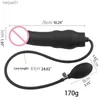 Plug anale in silicone Dildo gonfiabile Butt Barella Pompa Massaggiatore espandibile Giocattolo del sesso per donna Uomo L230518