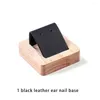 Jewelry Pouches Wood Display Earrings Tray Rack Ring Earring Support Props Pendant Wooden Stand Hanging Holder Exhibition Shelf