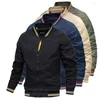 Jaquetas masculinas jaqueta bomber masculina primavera outono casual blusão piloto casaco de beisebol exército carga voo roupas masculinas