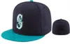 Hot Mariners brev Baseballmössor broderier för kvinnor män gorras ben höft pop mode monterade hattar h8-6.6