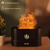 Umidificadores 180ml Umidificador de ar Aromaterapia Difusores Ultrasônicos Fragrância Difusor Cool Mist Maker LED Essential Oil Simulation Flame Lamp