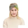 Kafa Bantları Dış Mekan Elastikiyeti Spor Head Band Çapraz Saç Bantları Geniş Yan Saç Band Yoga Headdress Bohem Beach Meapwear Headsark Fo Dhi2E